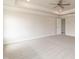 Carpeted bedroom with ceiling fan, recessed lights, and a neutral color palette at 136 Newport Lndg, Garner, NC 27529