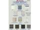 A sampling of material selections including cabinets, backsplash, shower tile, countertops, floors, and exteriors at 136 Newport Lndg, Garner, NC 27529