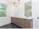 Bathroom featuring double sink vanity and pendant lighting at 162 Gaines Trail, Pittsboro, NC 27312