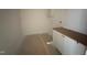 Laundry room showing cabinet, awaiting finishing details and flooring installation at 162 Gaines Trail, Pittsboro, NC 27312