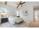 Well-lit and furnished main bedroom showing the decor and layout at 5812 Shawood Dr, Raleigh, NC 27609