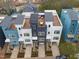Desirable townhomes feature rooftop decks ideal for outdoor living, enhanced by solar panels for green energy at 610 Rocky Knob Ct, Raleigh, NC 27601