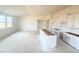 Open concept kitchen with white cabinets at 38 Longdale Dr, Graham, NC 27253