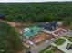 View of the new home construction and neighborhood in a peaceful wooded setting; convenient location at 4812 Parker Meadow Dr, Raleigh, NC 27614