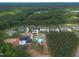 Aerial view displays houses under construction nestled in a lush, green, and private community at 4812 Parker Meadow Dr, Raleigh, NC 27614