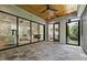 Spacious covered patio with stone floors and a view of the backyard at 5208 Knollwood Rd, Raleigh, NC 27609
