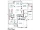 Detailed architectural floor plan showcasing the layout of the first floor at 5208 Knollwood Rd, Raleigh, NC 27609