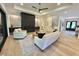 Inviting living room features hardwood floors, a fireplace, and comfortable seating at 5208 Knollwood Rd, Raleigh, NC 27609