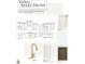 Kitchen selections showcasing cabinetry, countertops, and faucet options for the Fairfield Tudor at 6048 Scalybark Rd, Durham, NC 27712