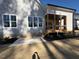 Backyard showing a screened in porch and new grass at 165 Inspiration Way, Fuquay Varina, NC 27526