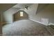Large bonus room featuring gray carpet, neutral walls, a ceiling fan, and recessed lighting at 165 Inspiration Way, Fuquay Varina, NC 27526