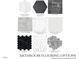 Bathroom hexagon flooring options in various styles and colors at 1535 Urban Trace Ln, Raleigh, NC 27608