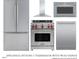Stainless steel kitchen appliances including a Wolf range at 1531 Urban Trace Ln, Raleigh, NC 27608