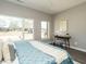Bright bedroom with large windows, workspace, and comfy bed at 1531 Urban Trace Ln, Raleigh, NC 27608