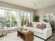 Living room with hardwood floors, large windows, and a comfortable sofa at 1531 Urban Trace Ln, Raleigh, NC 27608