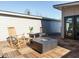 Rooftop deck with fire pit and rocking chairs at 1531 Urban Trace Ln, Raleigh, NC 27608