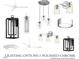 A selection of lighting options with polished chrome finishes in various styles at 1533 Urban Trace Ln, Raleigh, NC 27608