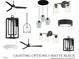Matte black lighting options, featuring diverse styles from pendant to wall-mounted fixtures at 1533 Urban Trace Ln, Raleigh, NC 27608