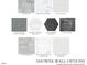 Shower wall options include Paladium, regent statuario, cloud glossy, and Talesso steel glossy ceramic tiles at 1533 Urban Trace Ln, Raleigh, NC 27608