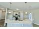 Contemporary kitchen with stainless steel appliances and island seating at 144 Emerson Fields Dr, Pikeville, NC 27863