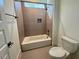 Simple bathroom with shower/tub combo at 1045 Cabin Creek, Pittsboro, NC 27312