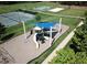 Community playground with shade structure at 1045 Cabin Creek, Pittsboro, NC 27312