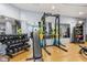 Well-equipped fitness center with various exercise machines at 222 Glenwood Ave # 307, Raleigh, NC 27603