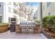 Outdoor grilling area with two built-in grills at 222 Glenwood Ave # 307, Raleigh, NC 27603
