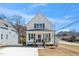 Charming two-story home features a welcoming front porch and classic architectural details at 195 N Smith St, Clayton, NC 27520