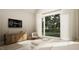 Bright and airy bedroom features modern furnishings, a large window with views, and cozy decor at 725 Catawba St, Raleigh, NC 27609