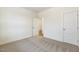 Simple bedroom with neutral wall and carpet at 73 Jumper St, Wendell, NC 27591