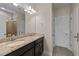 Bathroom features a double vanity with granite countertop at 4110 Argyle Trl, Burlington, NC 27215