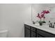 Bathroom featuring a double vanity and tile flooring at 22 Van Winkle St, Lillington, NC 27546