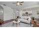 Comfortable living room with hardwood floors, a stylish rug, and plenty of space for relaxation at 22 Van Winkle St, Lillington, NC 27546