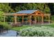 Relaxing community pavilion with seating and landscaping at 908 Allen Park Dr, Raleigh, NC 27604