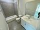 Clean bathroom, featuring a bathtub, toilet and vanity at 3014 Freewinds Way # 45, Cary, NC 27519