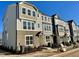 Front view of townhome with landscaped area at 3014 Freewinds Way # 45, Cary, NC 27519