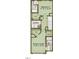 Floorplan showing Owner's suite and bath, Bedroom 2, Bath 2 and laundry at 1142 Cottonsprings Dr, Wendell, NC 27591
