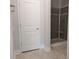 Bathroom showcasing tiled shower and gray tile flooring at 639 Sweet Potato Lane # 3, Nashville, NC 27856