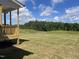 Picturesque view from the back porch showcasing a large grassy field with distant treeline in the background at 234 Danube Dr, Zebulon, NC 27597