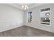 Formal dining room with hardwood floors and chandelier at 36 Steppe Way, Garner, NC 27529