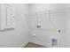 Laundry room with shelving and hookups at 36 Steppe Way, Garner, NC 27529