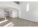 Bright living room with high ceilings and hardwood floors at 36 Steppe Way, Garner, NC 27529