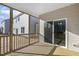 Screened porch with sliding glass door and backyard access at 36 Steppe Way, Garner, NC 27529