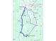 Map showing driving directions to Black River Township from Fuquay-Varina, NC at 160 Perseus St, Angier, NC 27501