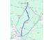 Map showing driving directions to Black River Township from Fayetteville, NC at 160 Perseus St, Angier, NC 27501