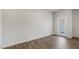 Spare bedroom with door to backyard access at 168 Perseus St, Angier, NC 27501