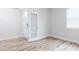 Bedroom with glass french doors at 576 Barbour Farm Ln, Four Oaks, NC 27524