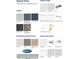 Selection of exterior and interior finishes, including siding, paint, flooring, countertops, and cabinet hardware at 576 Barbour Farm Ln, Four Oaks, NC 27524