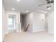 Hallway shot with carpeting and neutral colors at 576 Barbour Farm Ln, Four Oaks, NC 27524